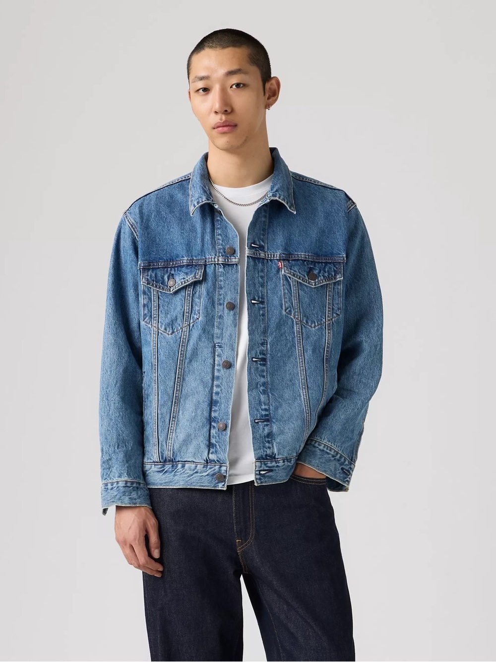 Levi Strauss & Co. Classic Light Wash Denim Trucker Jacket